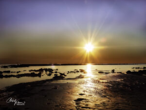 Lee Point Starry Sunset on the rocks